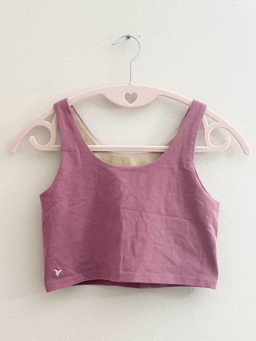 5/$15 🩷 Old Navy Girls Dusty Rose Sports Bra Cropped Tank